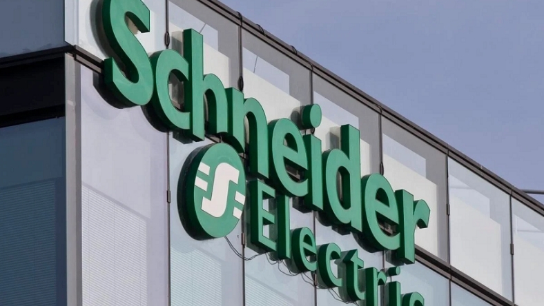 Schneider Electric signage on a building exterior