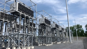 Smart Wires grid enhancing equipment installed on high voltage transmission infrastructure